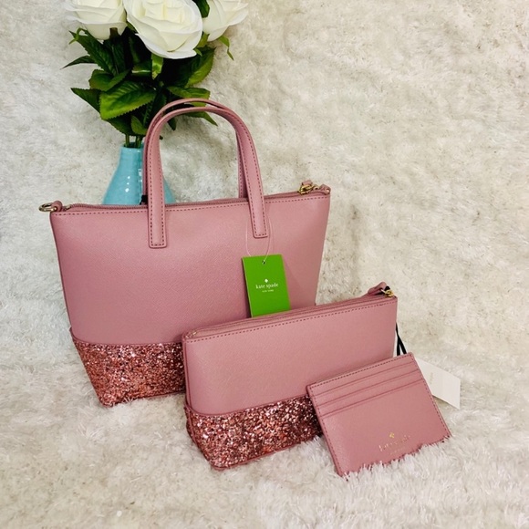 ! LAST SET ! Kate Spade Greta Court glitter bundle - Picture 2 of 5